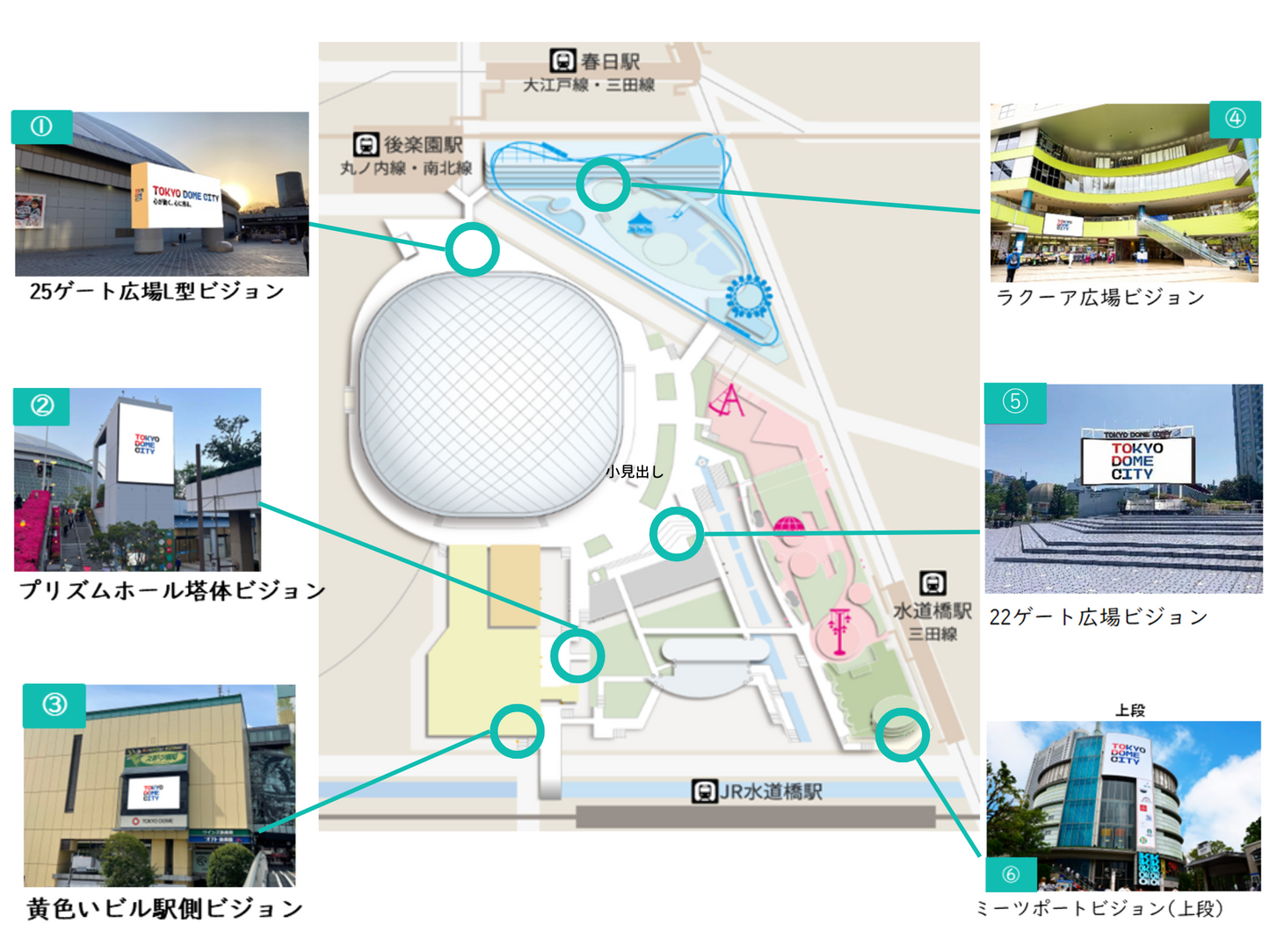 ④東京ドームシティビジョンズ ラクーア広場ビジョン