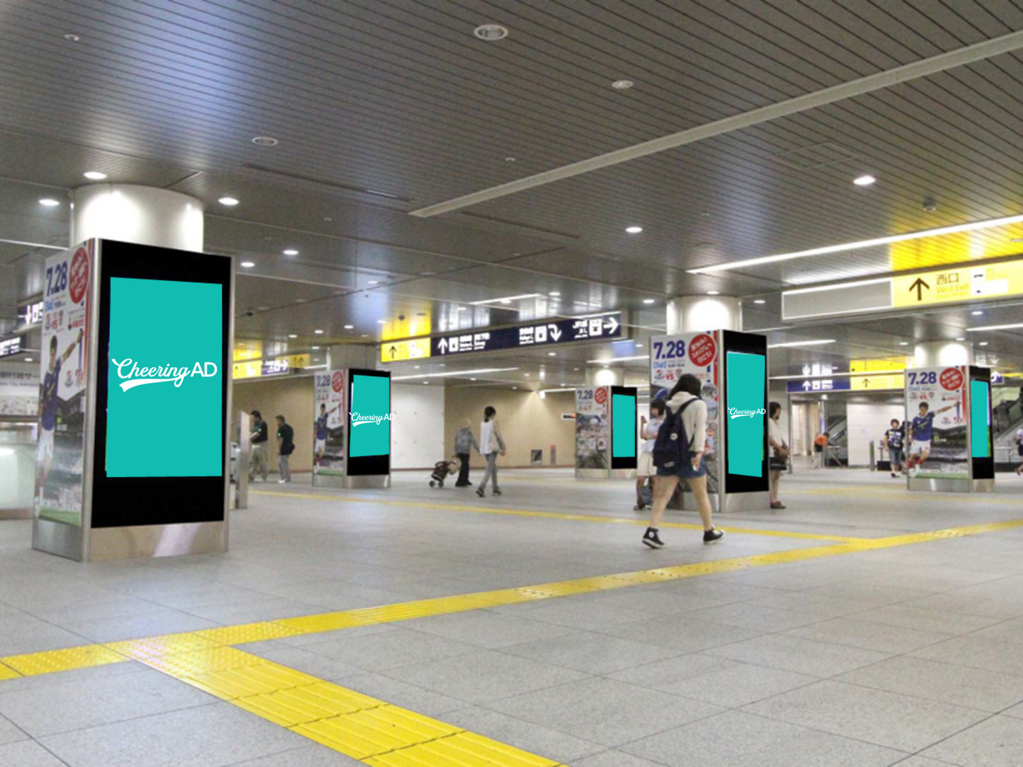 みなとみらい線 横浜駅みなみ通路デジタルサイネージ（YSV）ジャック